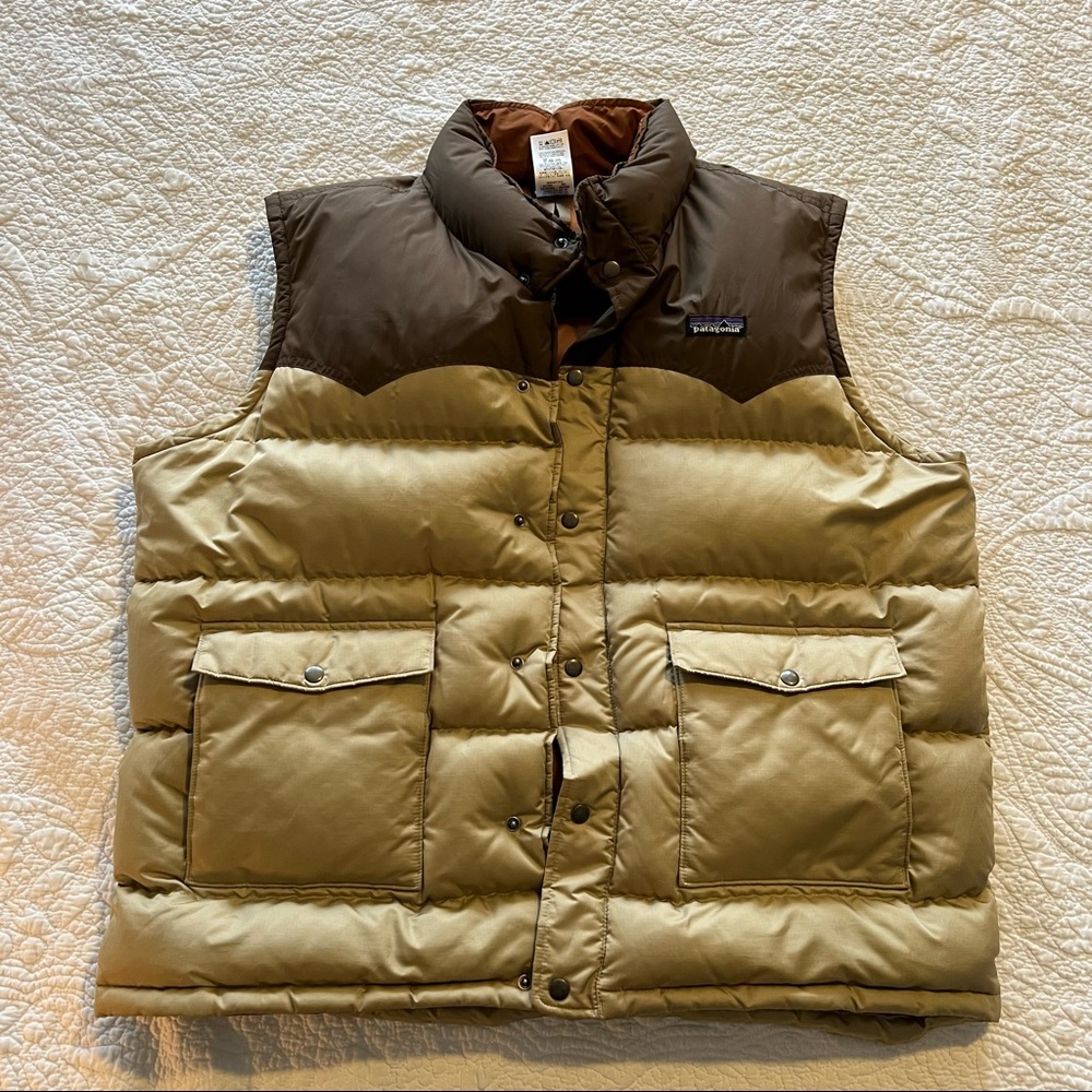 Patagonia Puffer Vest Brown Tan
